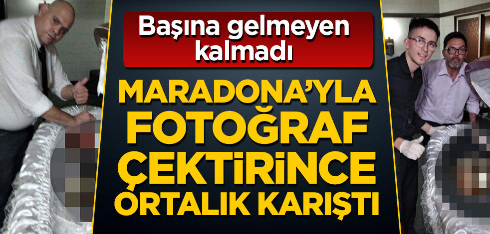 Maradona'yla fotoğraf çektirince ortalık karıştı! Başına gelmeyen kalmadı