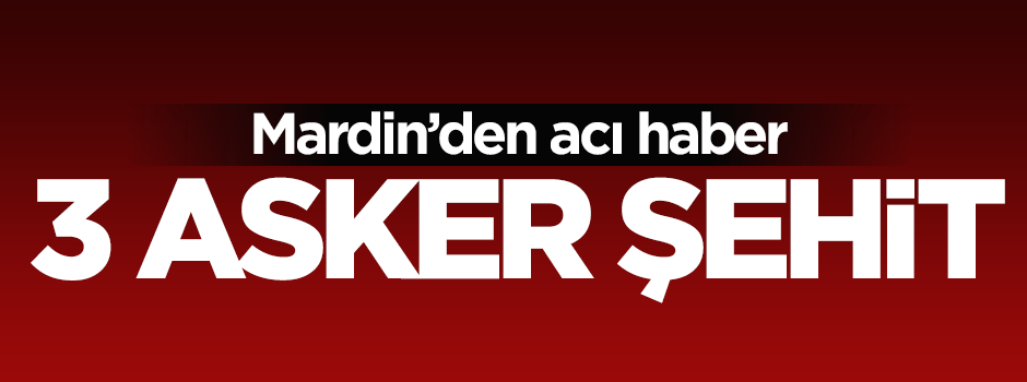 Mardin Dargeçit'te 3 asker şehit oldu