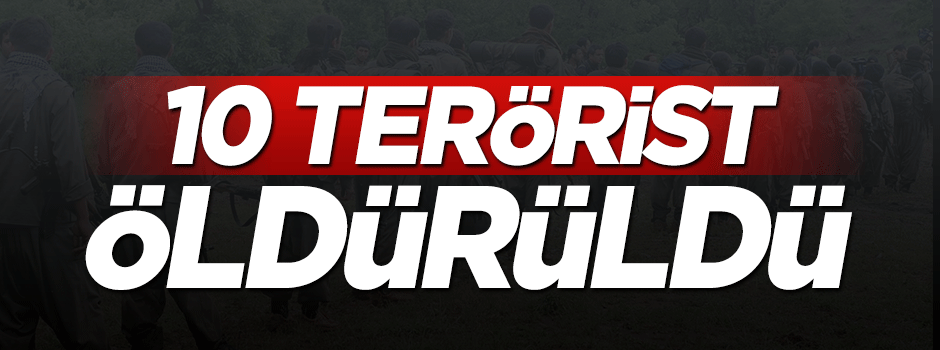 Mardin'de 10 terörist öldürüldü