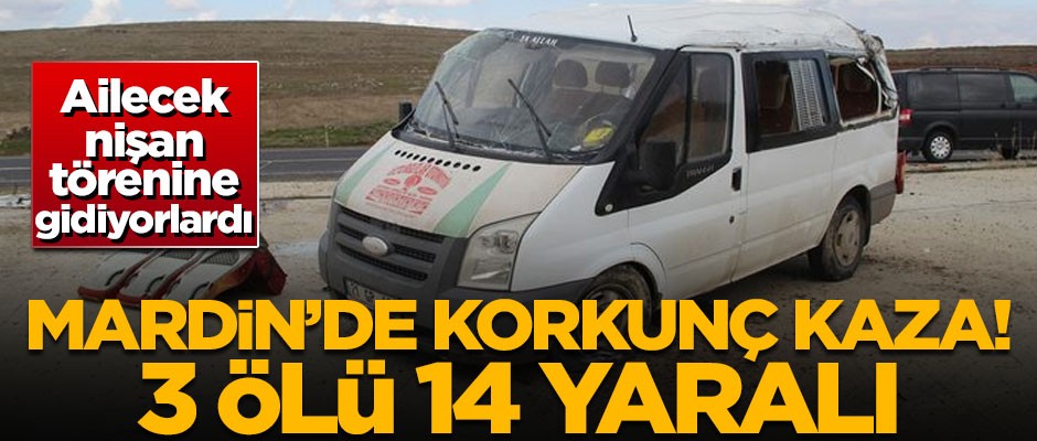 Mardin'de korkunç kaza! Ölü ve yaralılar var