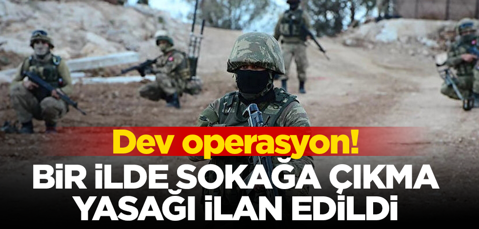 Mardin'de PKK'ya yönelik dev operasyon! Sokağa çıkma yasağı ilan edildi