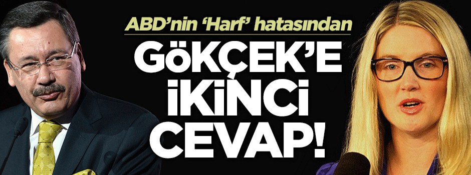 Marie Harf'den Melih Gökçek'e ikinci cevap!