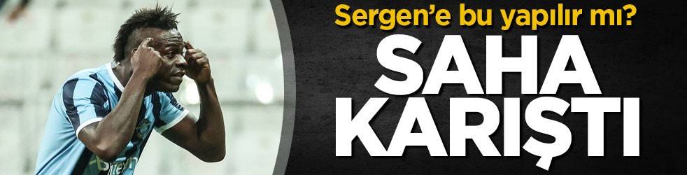 Mario Balotelli'den Sergen'e skandal hareket! Saha karıştı