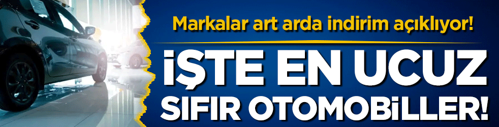 Markalar art arda indirim açıklıyor: İşte en ucuz sıfır otomobiller!