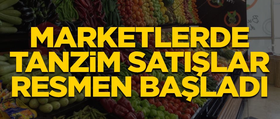 Marketlerde tanzim satışlar resmen başladı!