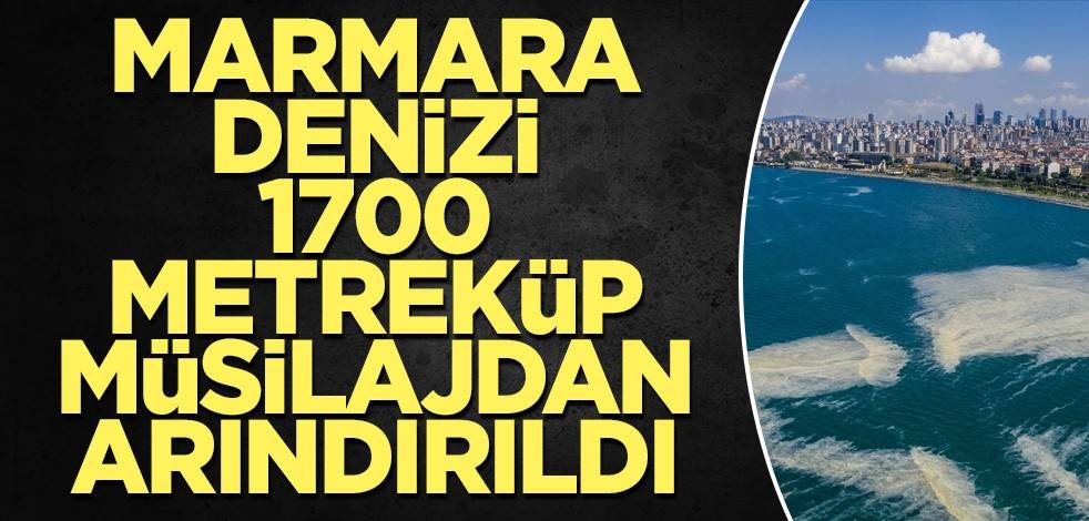 Marmara Denizi 1700 metreküp müsilajdan arındırıldı