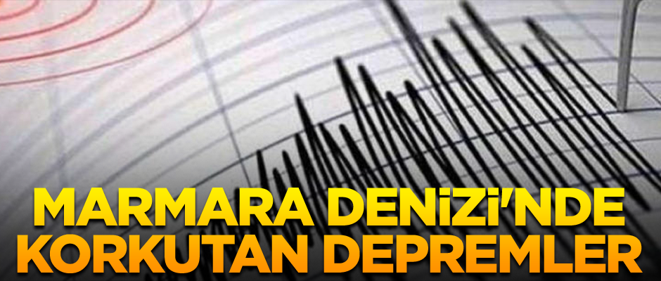 Marmara Denizi'nde korkutan depremler