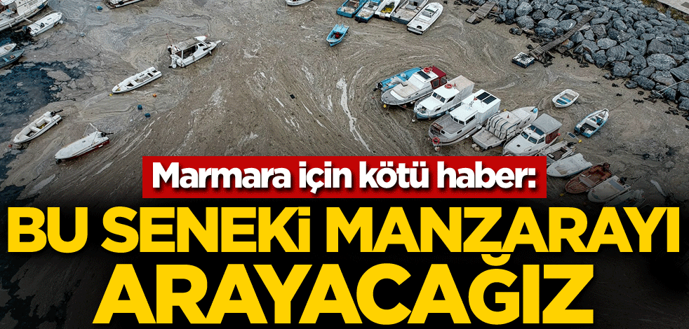 Marmara için kötü haber: Bu seneki manzarayı arayacağız