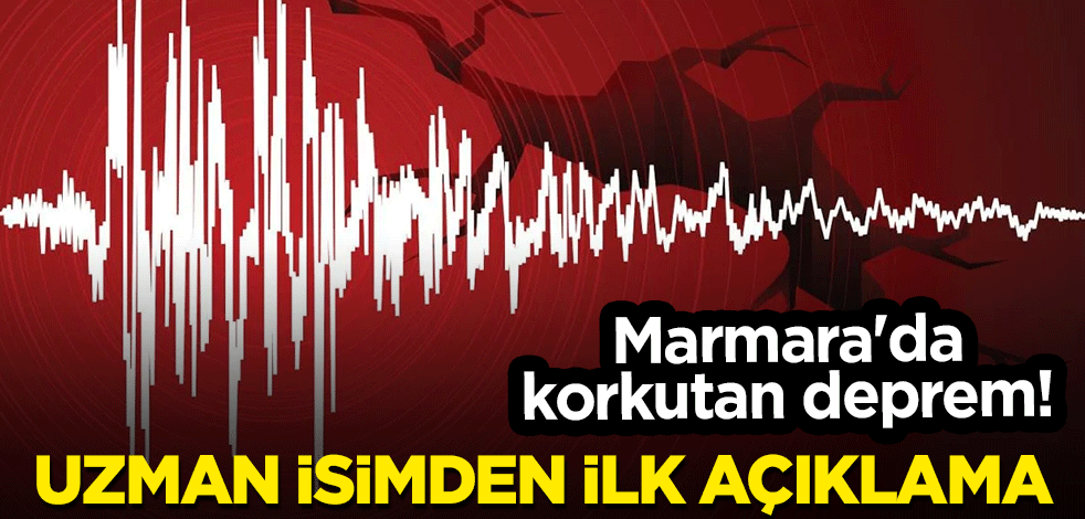 Marmara'da korkutan deprem! Uzman isimden ilk açıklama