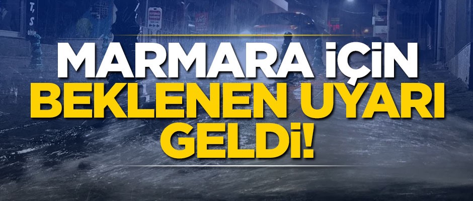 Marmara'da sıcaklıkların azalması bekleniyor