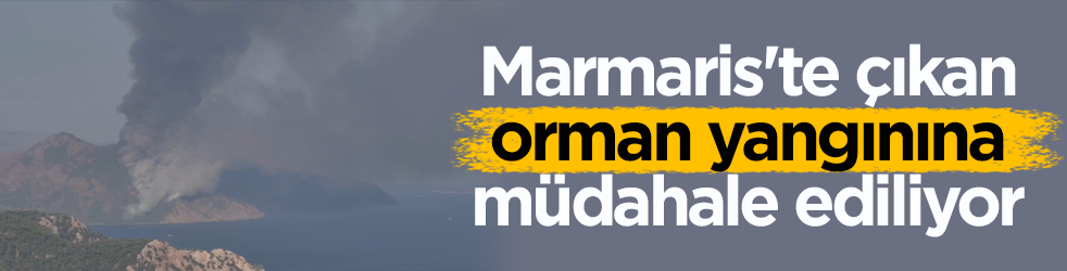 Marmaris'te çıkan orman yangınında 2. gün! Müdahale devam ediliyor