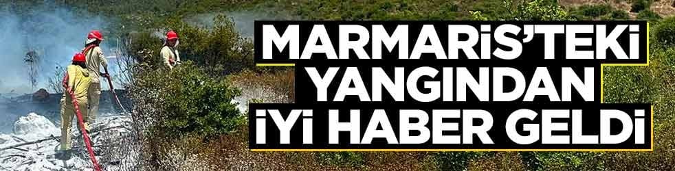 Marmaris'teki orman yangınından iyi haber geldi