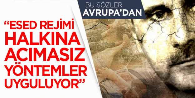 Martin Schaefer: Esed rejimi halkına acımasız yöntemler uyguluyor