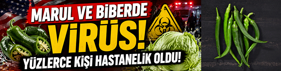 Marul ve biberde virüs alarmı! Yüzlerce kişi hastanelik oldu