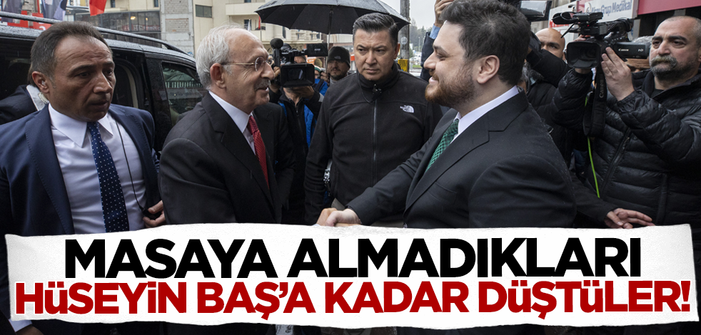 Masaya almadıkları Hüseyin Baş'a kadar düştüler!