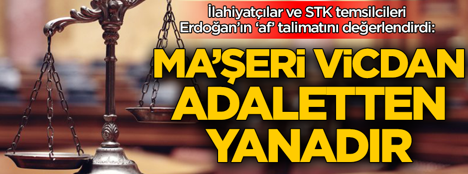 Ma’şeri vicdan adaletten yanadır