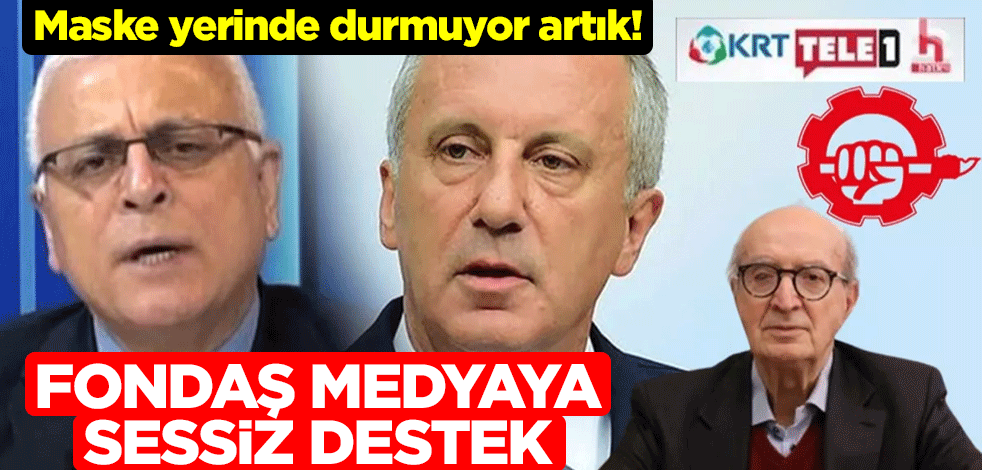 Maske yerinde durmuyor artık! Fondaş medyaya sessiz destek