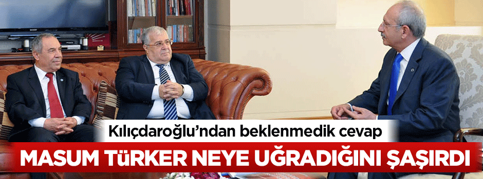 Masum Türker: Kılıçdaroğlu partinizi kapatın dedi