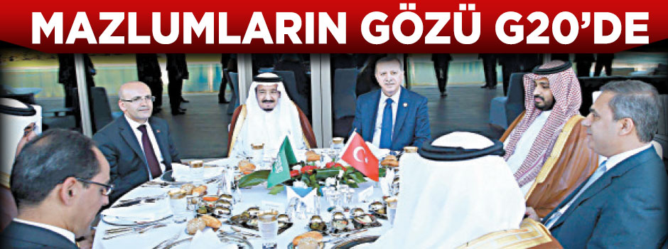Mazlumların gözü bugün Antalya'da başlayacak G20 Zirvesinde