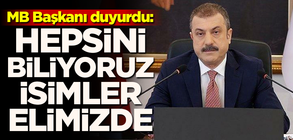 MB Başkanı duyurdu: Hepsini biliyoruz isimler elimizde