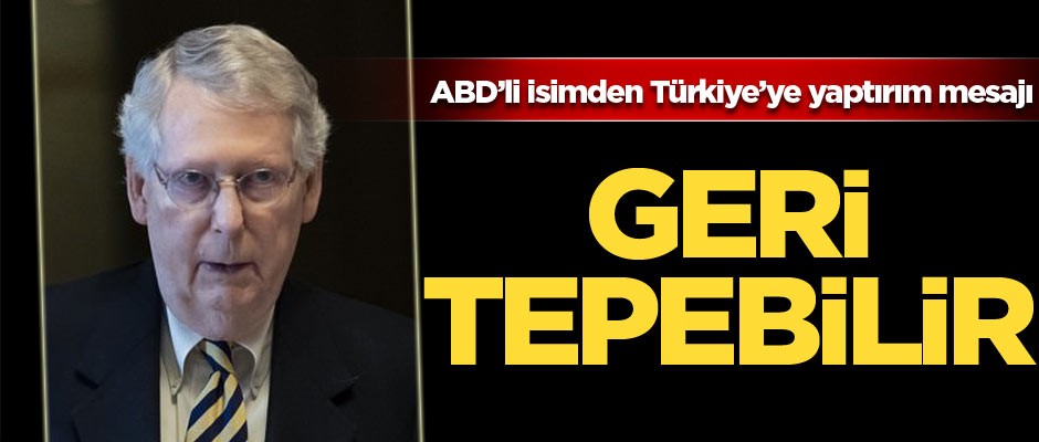 McConnell: Türkiye'ye yaptırım uygulamak geri tepebilir