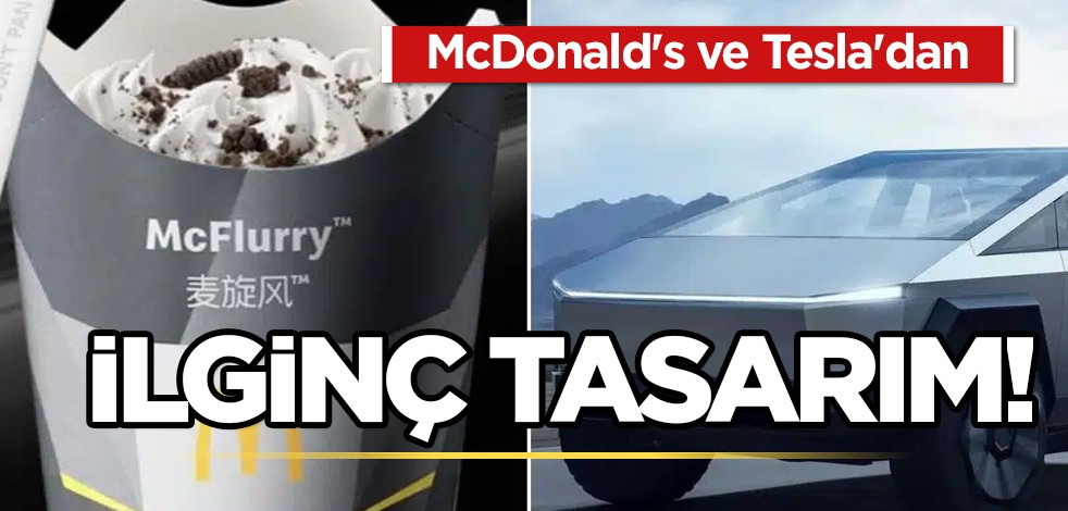 McDonald's ve Tesla yeniden sahnede: İlginç bir tasarım! Sosyal medyada ilgi çeken tatlı kaşığı!