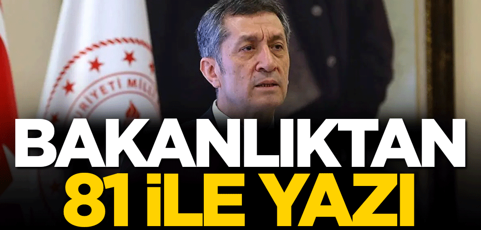 MEB, 81 ile yazı gönderdi