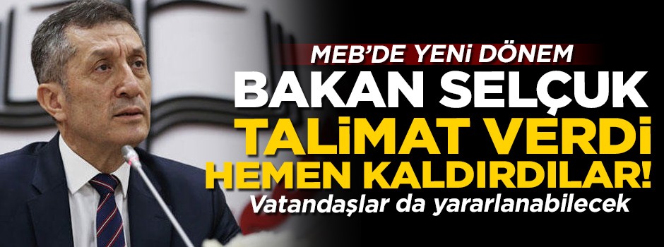 MEB'de yeni hat dönemi! Bakan Selçuk talimat verdi