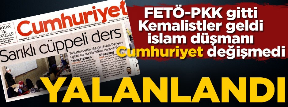 MEB’den Cumhuriyet'in "Sarıklı Cübbeli Ders" haberine ilişkin yalanlama