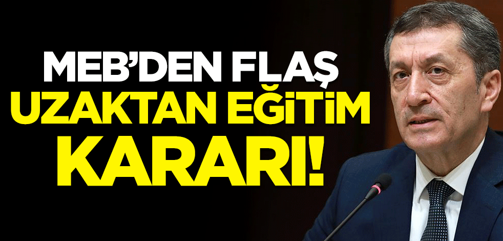MEB'den flaş uzaktan eğitim kararı! Pilot kurumlarda başlatıldı