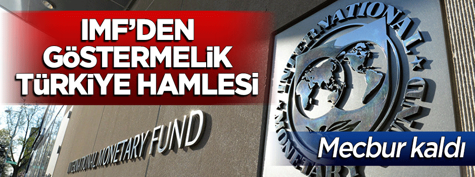 Mecbur kaldı... IMF'den göstermelik 'Türkiye' hamlesi!