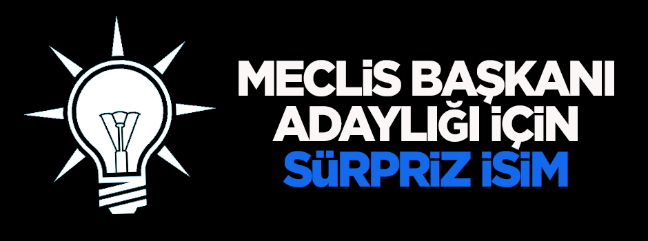 Meclis Başkanı adaylığı için sürpriz isim