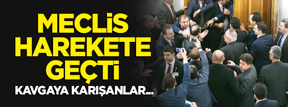 Meclis harekete geçti! Kavgaya karışanlar...
