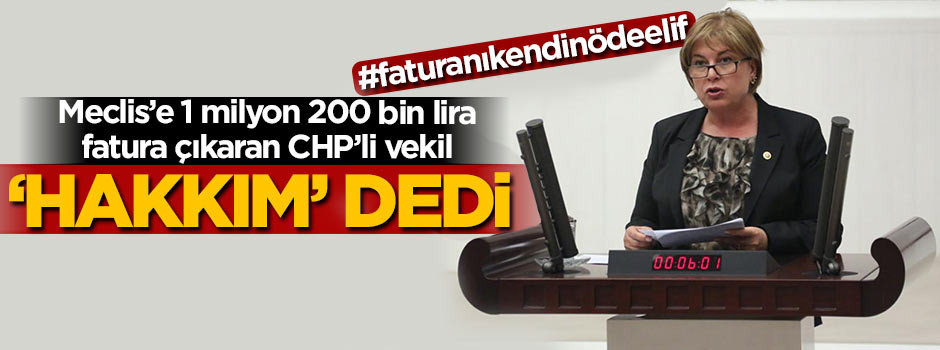 Meclis'e 1 milyon 200 bin lira telefon faturası çıkaran vekil 'hakkım' dedi