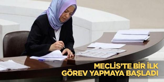 Meclis'te bir ilk yaşandı
