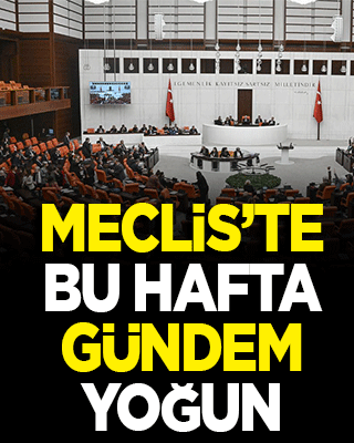 Meclis'te bu hafta gündem yoğun