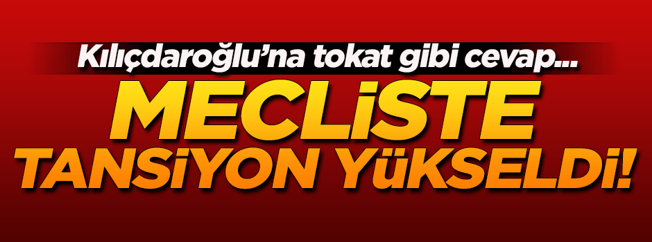 Mecliste tansiyon yükseldi!