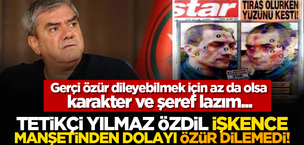 Medya skandalı! Tetikçi Yılmaz Özdil işkence manşetinden dolayı özür dilemedi!