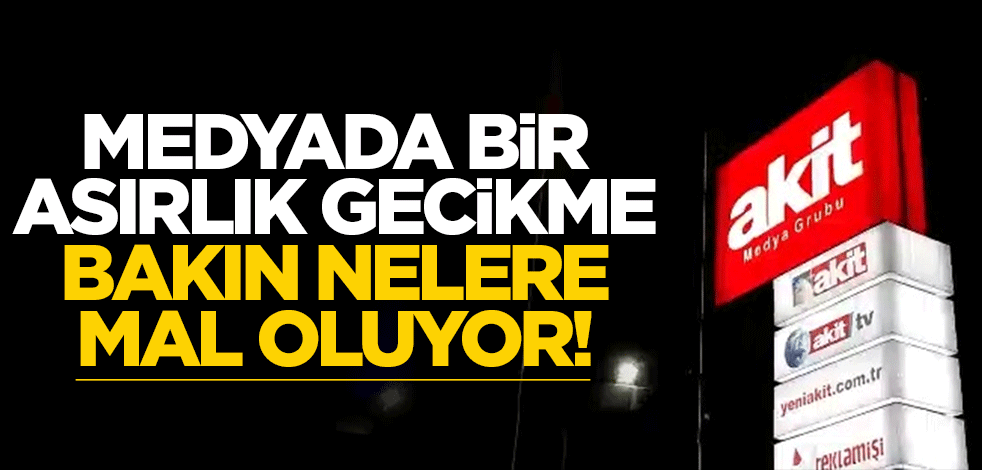 Medyada bir asırlık gecikme, bakın nelere mal oluyor!