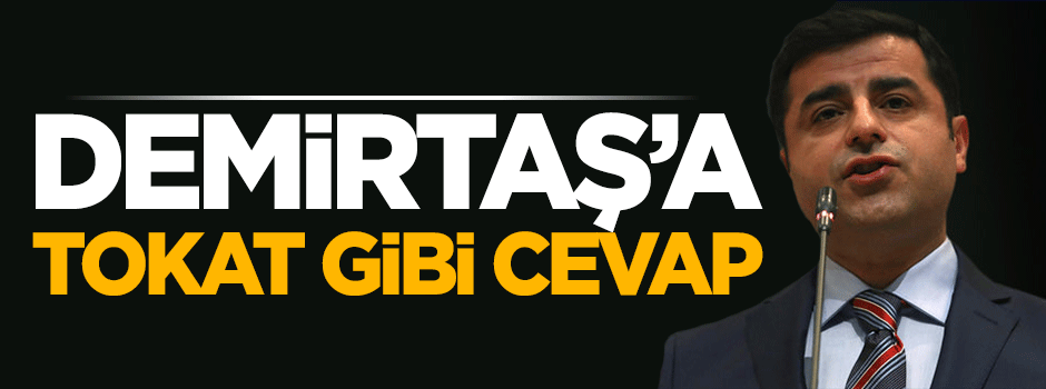 Mehdi Eker'den Selahattin Demirtaş'a sert cevap