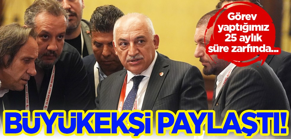Mehmet Büyükekşi'den kamuoyuna açıklama! Hacıosmanoğlu'nu tebrik ediyorum...