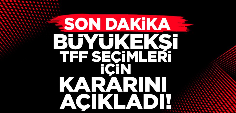 Mehmet Büyükekşi'den TFF başkanlığı için adaylık kararı