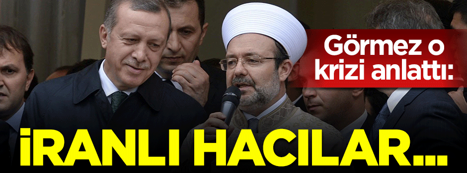Mehmet Görmez: İranlı hacı adaylarına biz vesile olduk
