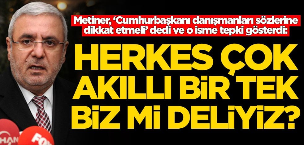 Mehmet Metiner'dan o danışmana eleştiri: Resmi görevler üstlenmeyin kardeşim!