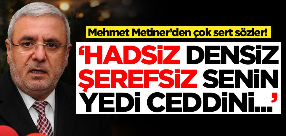 Mehmet Metiner’den çok sert sözler! 'Hadsiz, densiz, şerefsiz, senin yedi ceddini...'