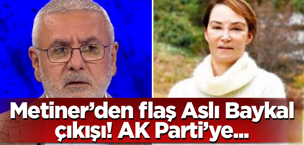 Mehmet Metiner'den flaş Aslı Baykal çıkışı! AK Parti'ye...