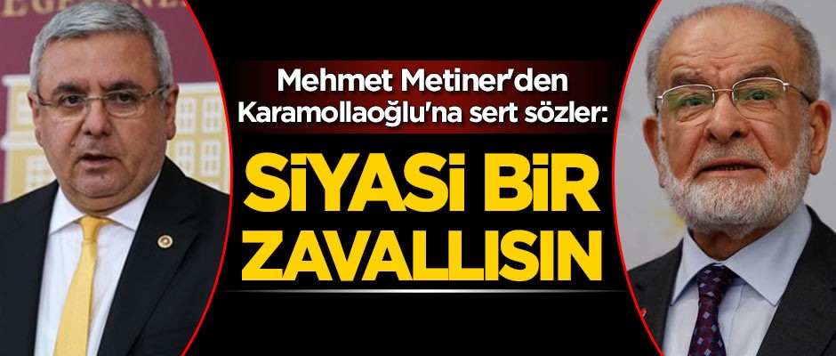 Mehmet Metiner'den Karamollaoğlu'na sert sözler: Siyasi bir zavallısın