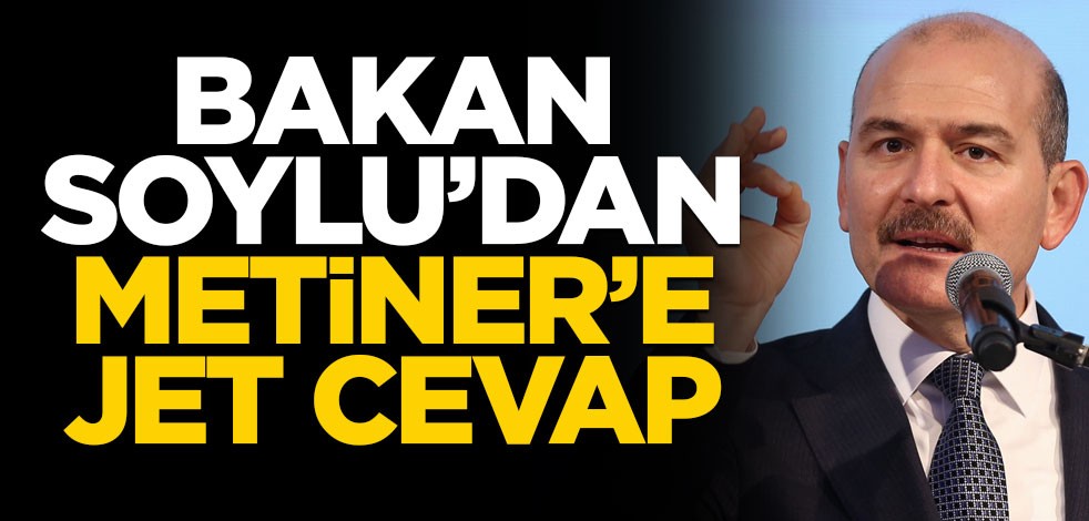 Mehmet Metiner'in açıklamasına Bakan Soylu'dan jet cevap!
