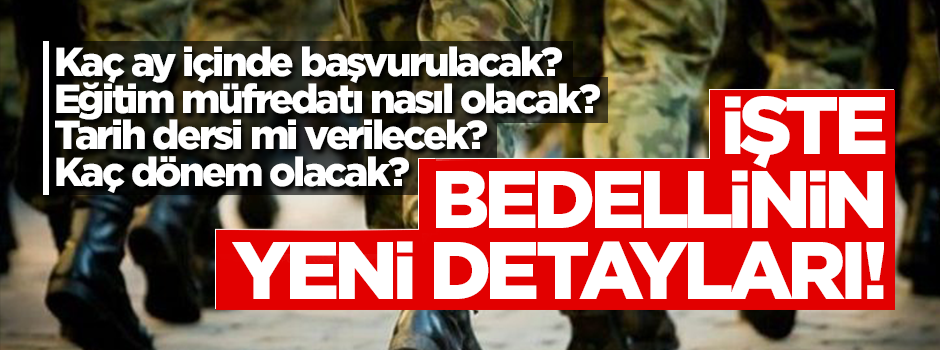 Mehmet Muş, bedelli askerlikteki yeni detayları açıkladı