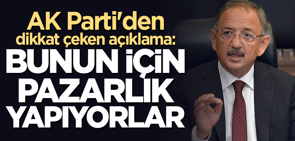 Mehmet Özhaseki: Bunlar evlatlarımızın katillerine bakanlık vermek için pazarlıklar yapıyorlar